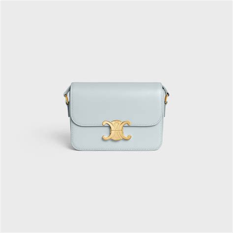 celine triomphe blue|WOMEN'S LUXURY BLUE TRIOMPHE HANDBAG .